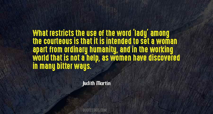 Judith Martin Quotes #219334