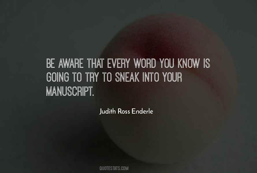 Judith Ross Enderle Quotes #278937