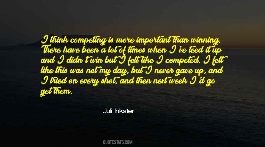 Juli Inkster Quotes #1206400