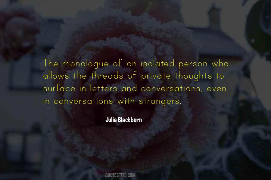 Julia Blackburn Quotes #1553155
