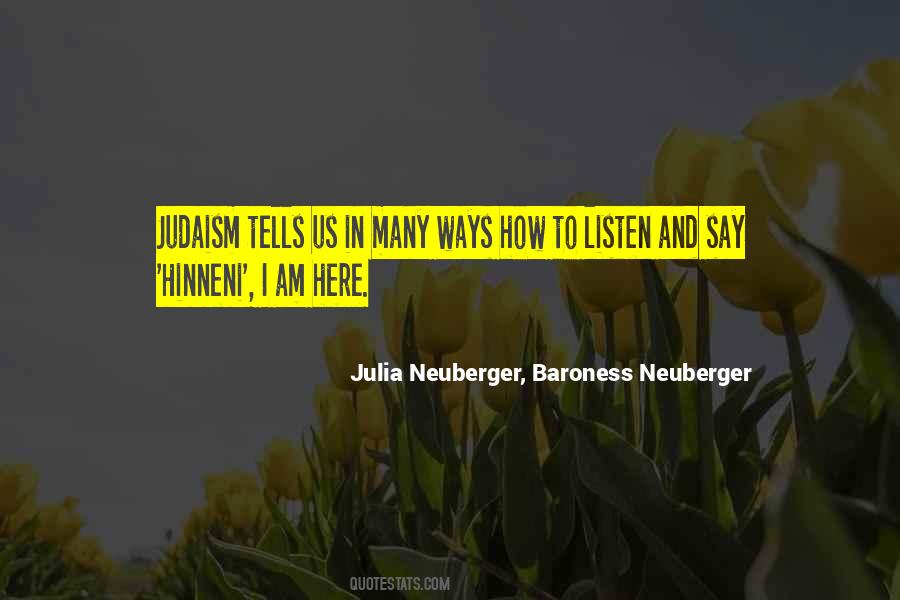 Julia Neuberger, Baroness Neuberger Quotes #188303