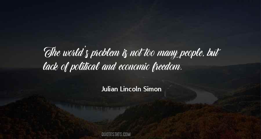 Julian Lincoln Simon Quotes #1743821