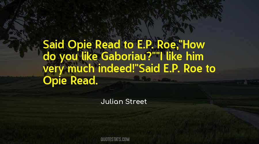 Julian Street Quotes #1206274 Julian Street Quotes #1206274