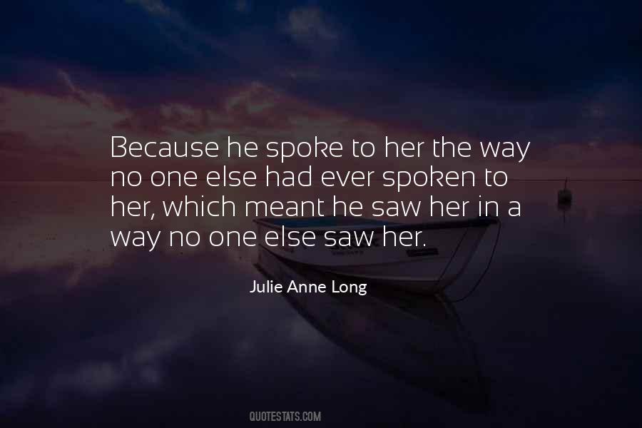 Julie Anne Long Quotes #1177976