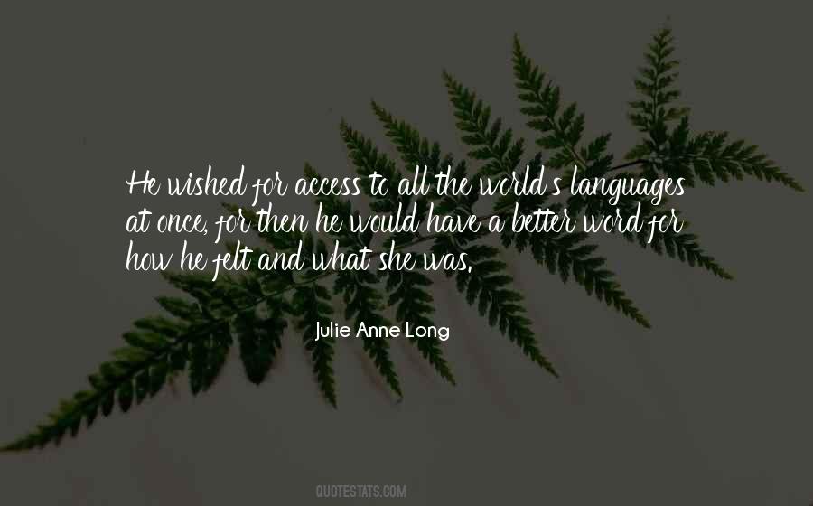 Julie Anne Long Quotes #1610654