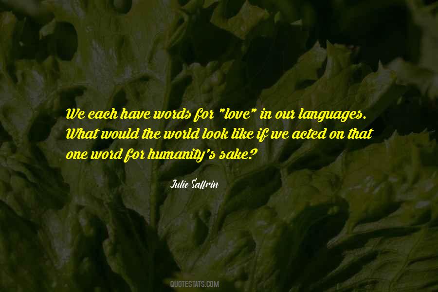 Julie Saffrin Quotes #254771