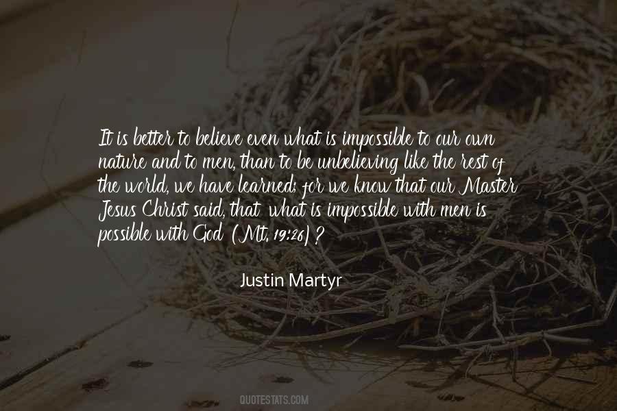Justin Martyr Quotes #20854