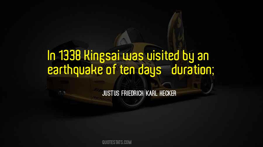 Justus Friedrich Karl Hecker Quotes #292964