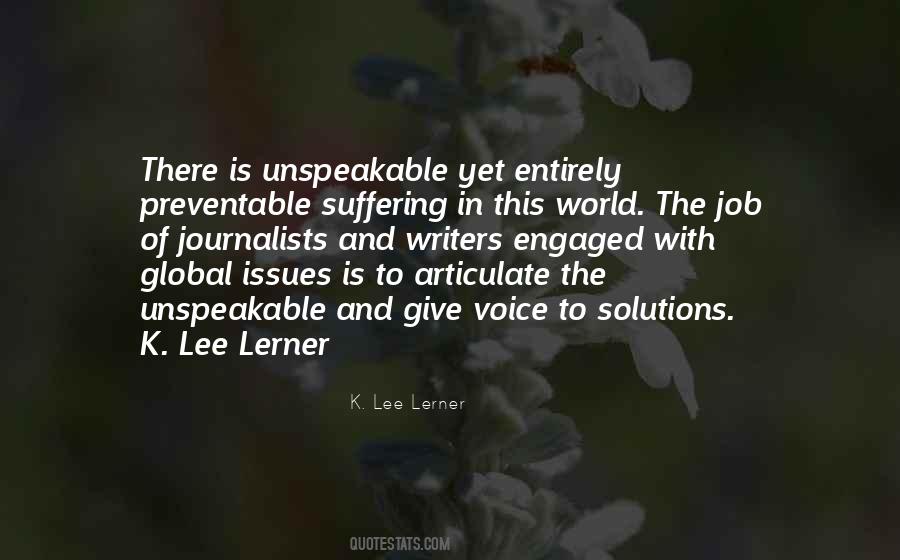 K. Lee Lerner Quotes #37527