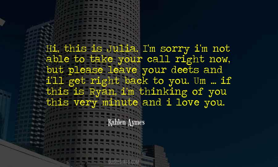 Kahlen Aymes Quotes #952600