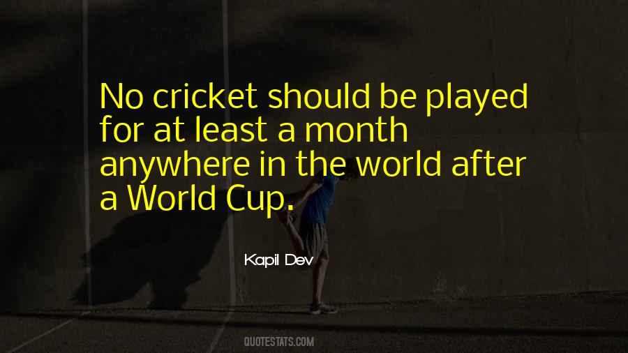 Kapil Dev Quotes #1395480