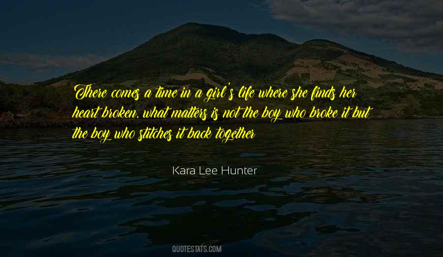 Kara Lee Hunter Quotes #1576143