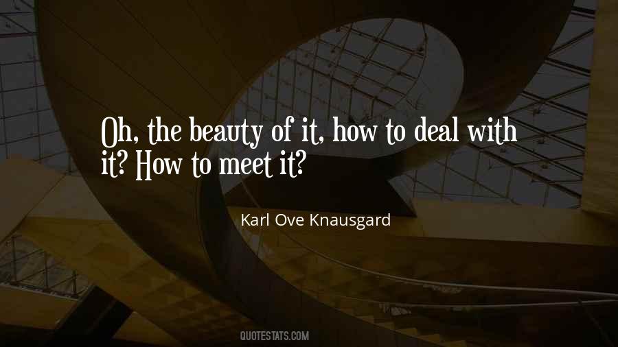 Karl Ove Knausgard Quotes #795866