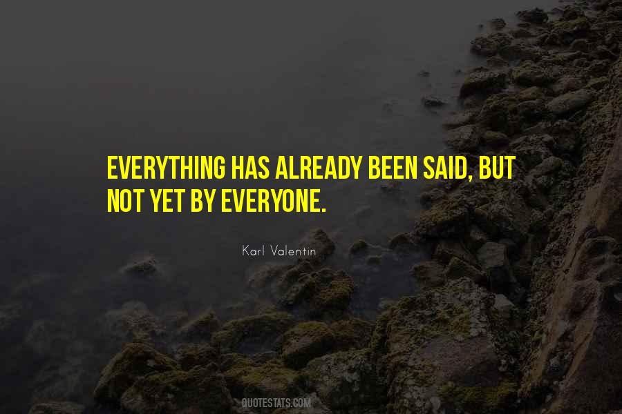 Karl Valentin Quotes #850253