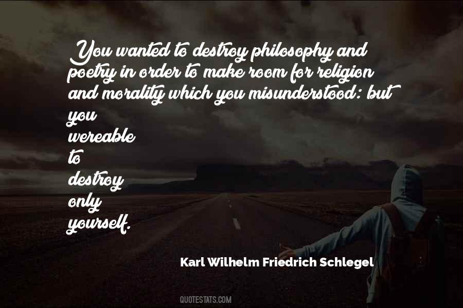 Karl Wilhelm Friedrich Schlegel Quotes #1355580