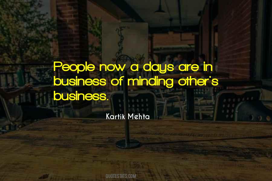 Kartik Mehta Quotes #96910