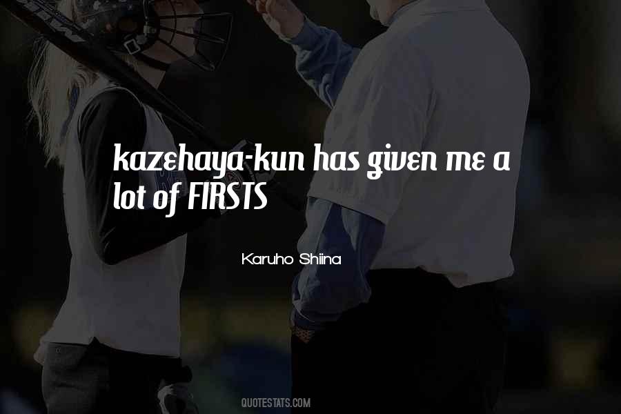 Karuho Shiina Quotes #780629