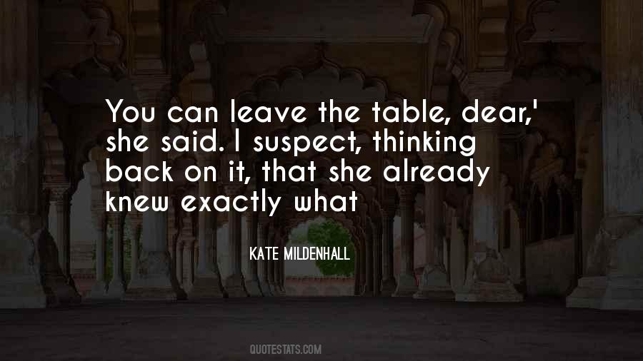 Kate Mildenhall Quotes #245733