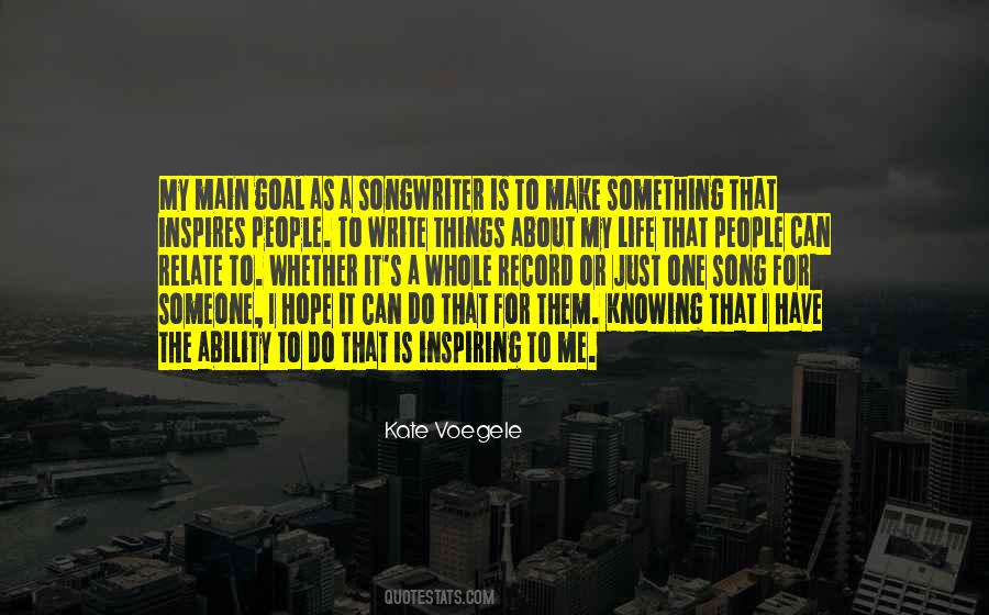 Kate Voegele Quotes #574303