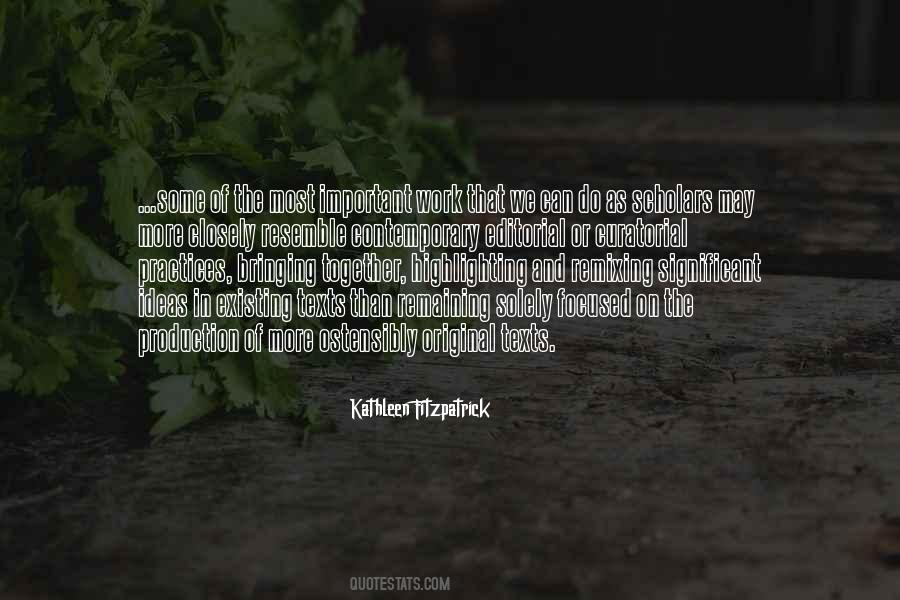 Kathleen Fitzpatrick Quotes #846439 Kathleen Fitzpatrick Quotes #846439