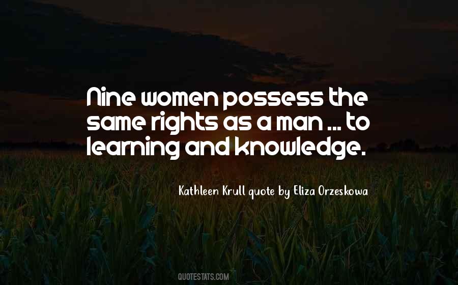 Kathleen Krull Quote By Eliza Orzeskowa Quotes #1276787 Kathleen Krull Quote By Eliza Orzeskowa Quotes #1276787
