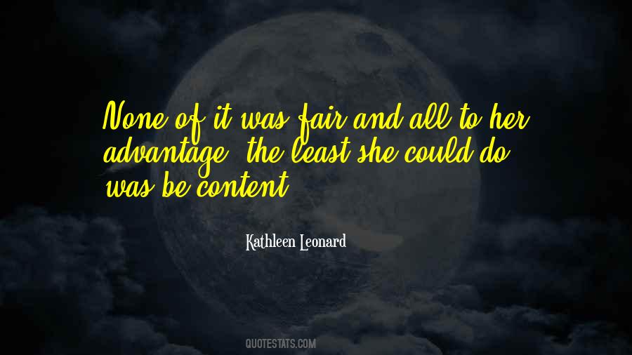 Kathleen Leonard Quotes #211705