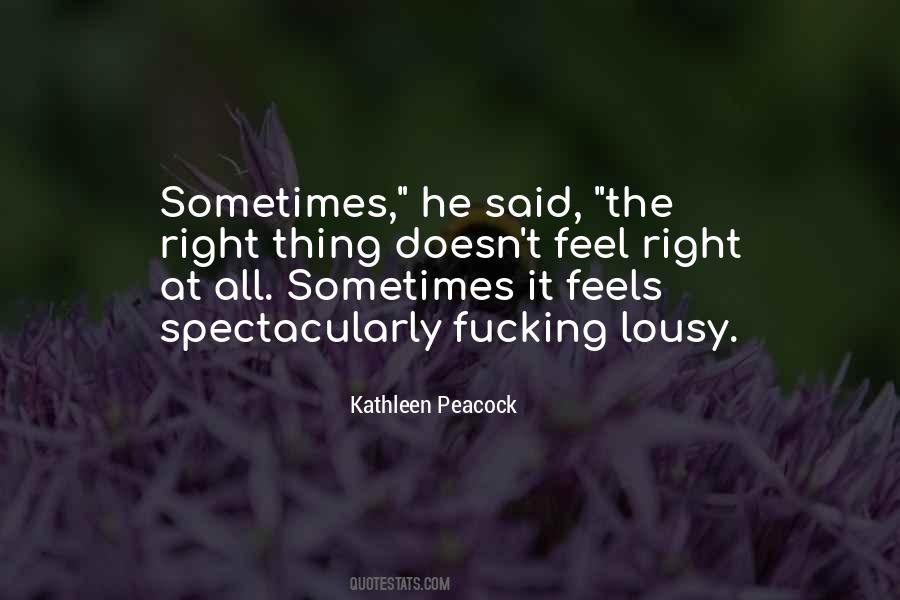 Kathleen Peacock Quotes #46060