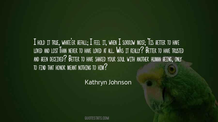Kathryn Johnson Quotes #1011674