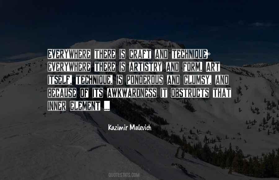 Kazimir Malevich Quotes #6479