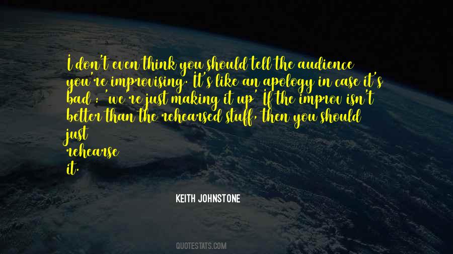 Keith Johnstone Quotes #1161847
