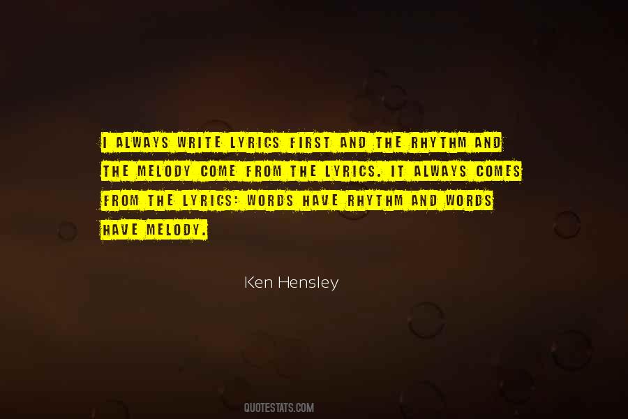 Ken Hensley Quotes #899475