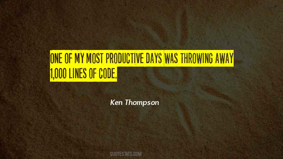 Ken Thompson Quotes #7359