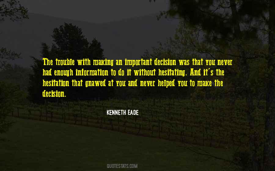 Kenneth Eade Quotes #279266