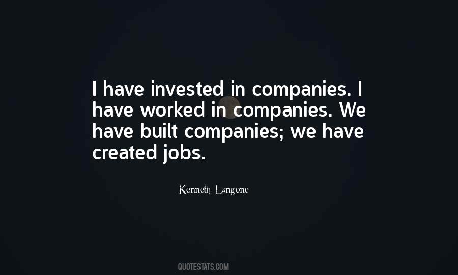 Kenneth Langone Quotes #1199113