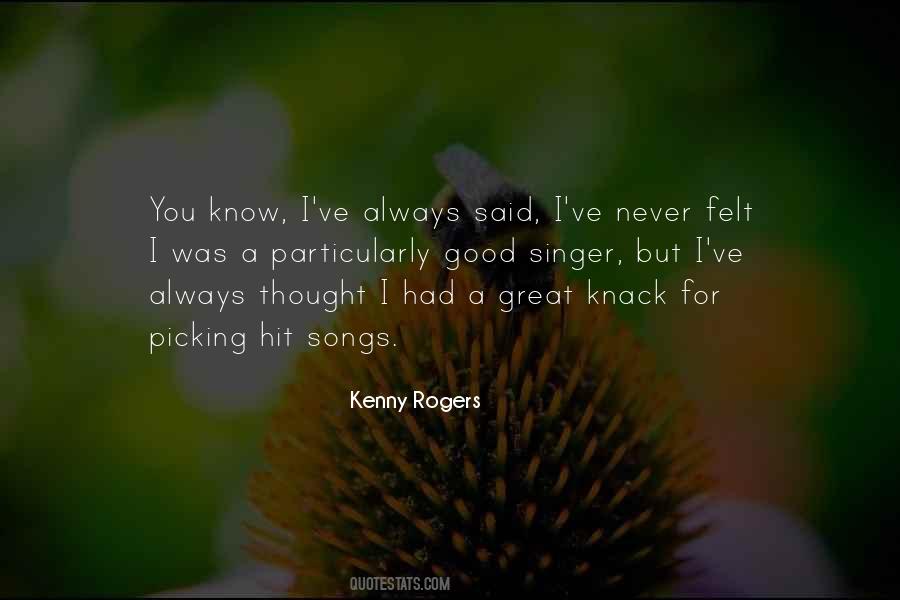 Kenny Rogers Quotes #1733392