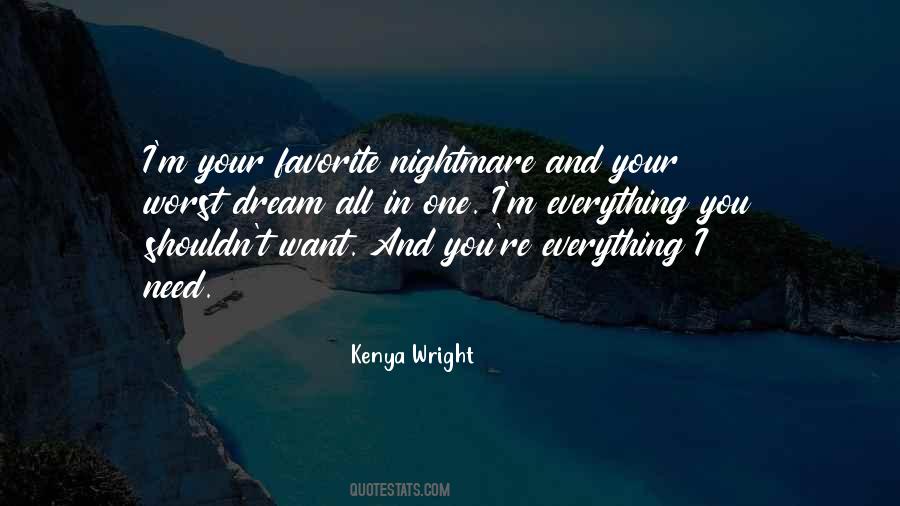 Kenya Wright Quotes #567554