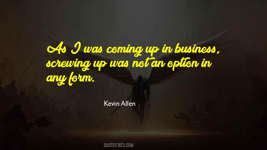 Kevin Allen Quotes #622728