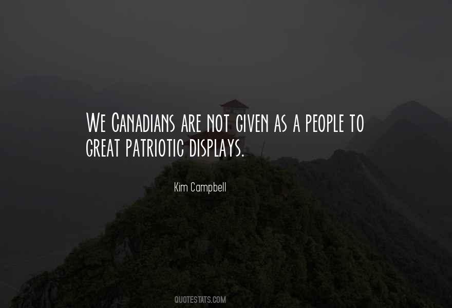 Kim Campbell Quotes #1712465