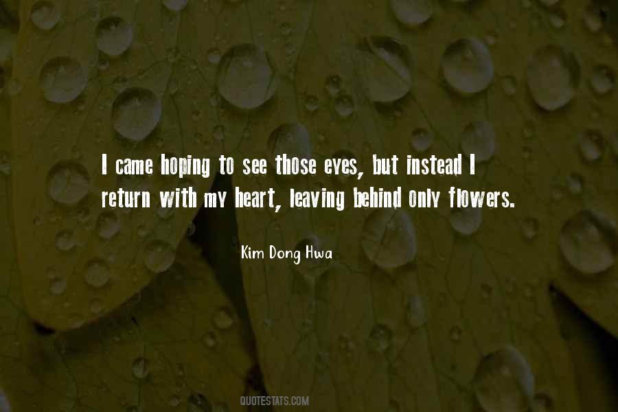 Kim Dong Hwa Quotes #954072