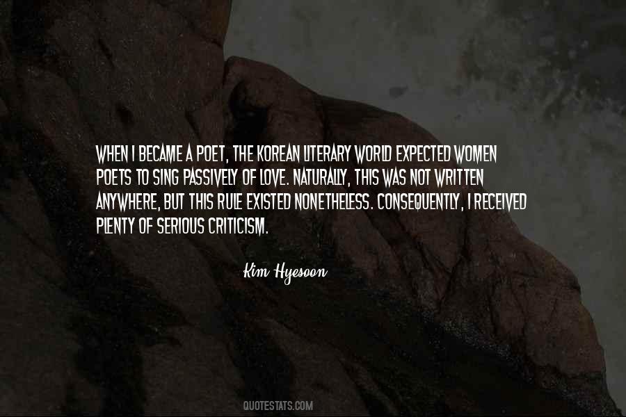 Kim Hyesoon Quotes #361403