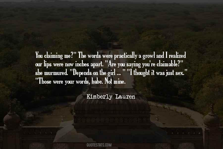 Kimberly Lauren Quotes #152534
