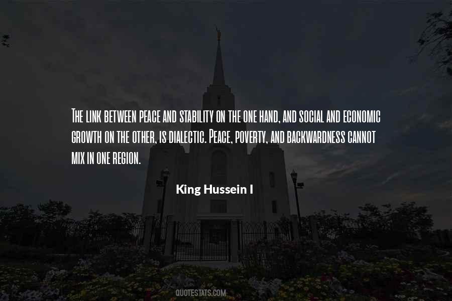 King Hussein I Quotes #329972