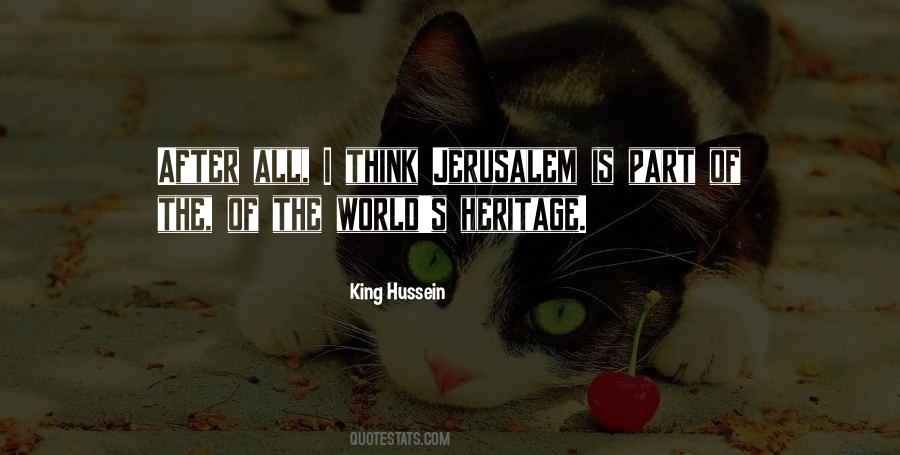 King Hussein Quotes #154199