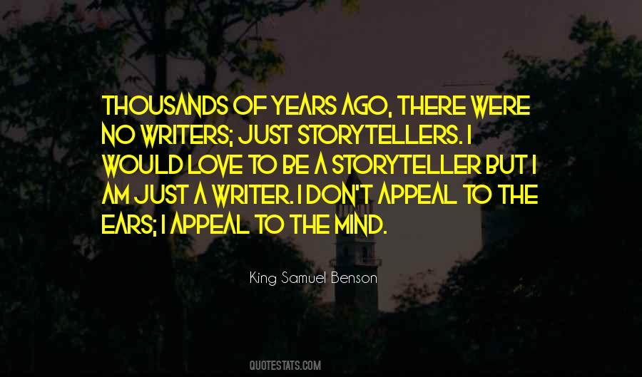 King Samuel Benson Quotes #1578247