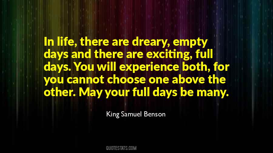 King Samuel Benson Quotes #496395