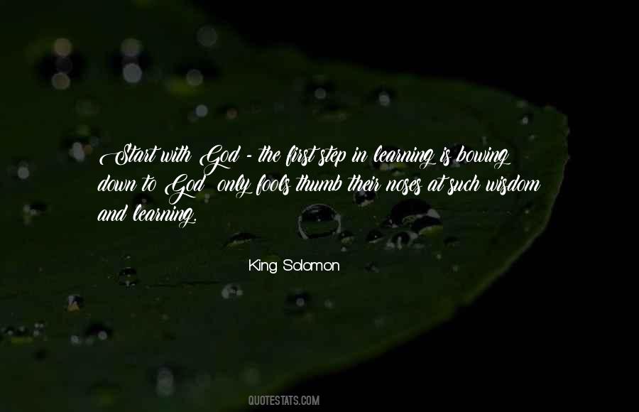 King Solomon Quotes #22809