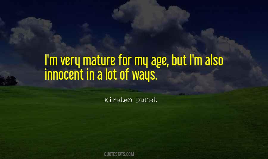 Kirsten Dunst Quotes #1520162