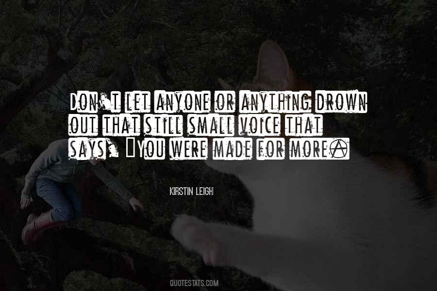 Kirstin Leigh Quotes #499452