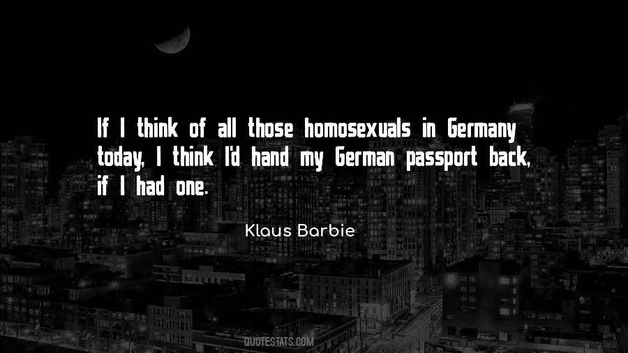 Klaus Barbie Quotes #1216898