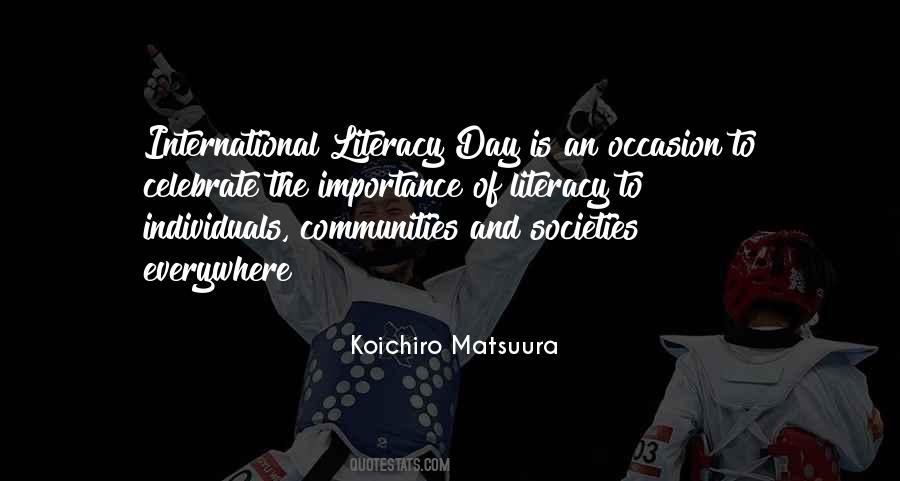 Koichiro Matsuura Quotes #992799